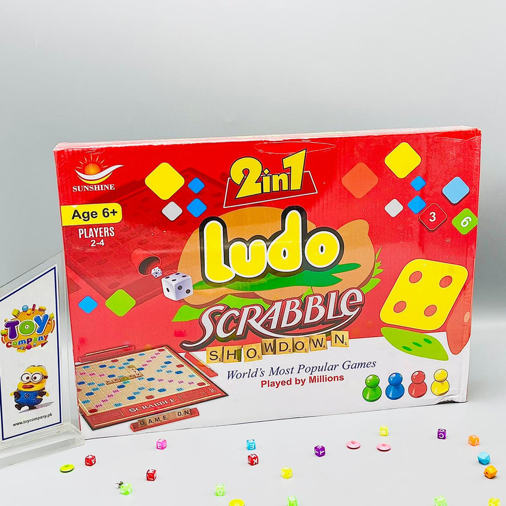 2 in 1 Scrabble + Ludo