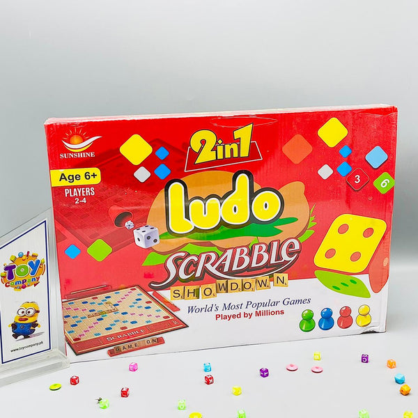 2 in 1 Scrabble + Ludo