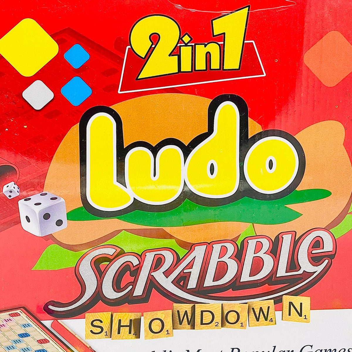 2 in 1 Scrabble + Ludo