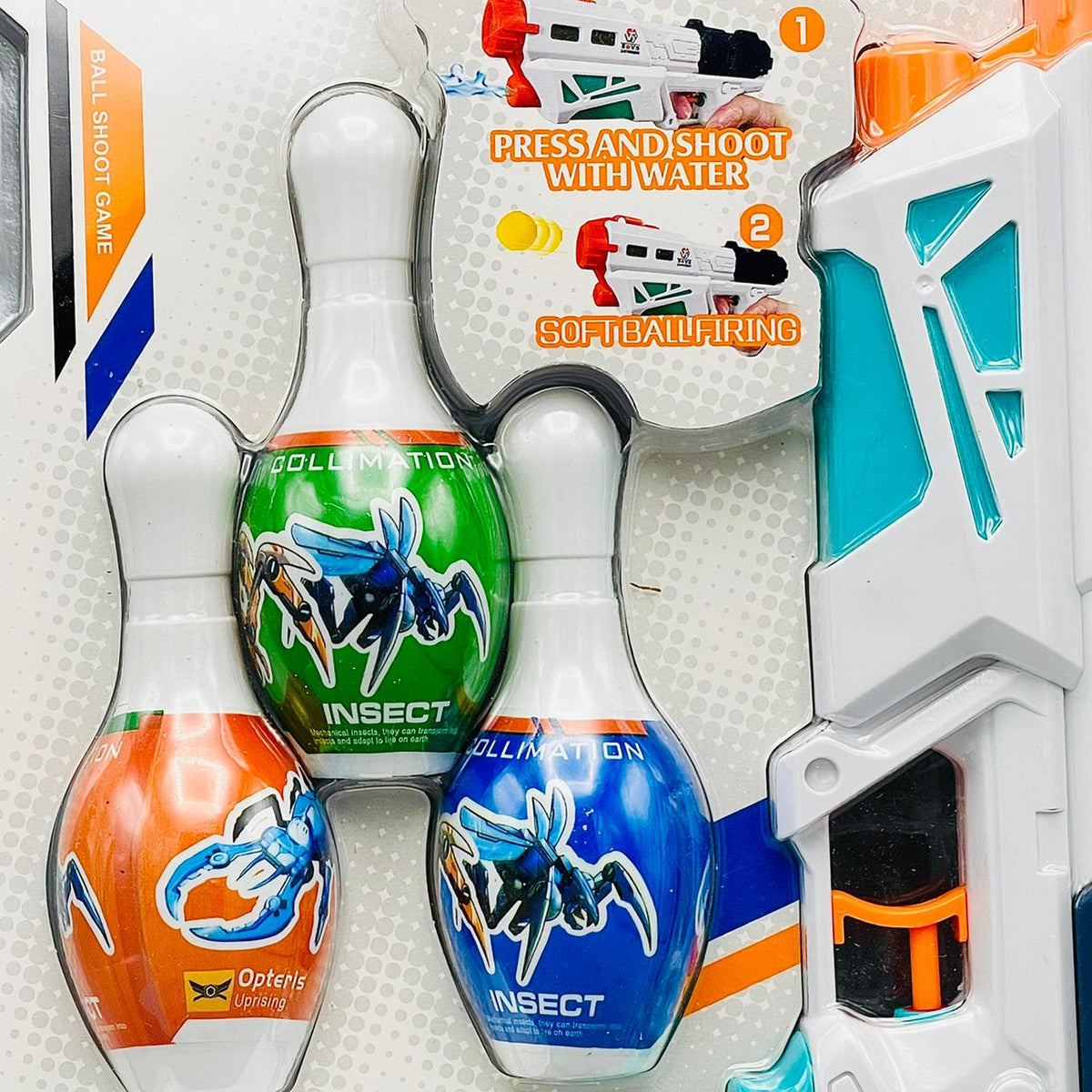 2 in 1 Bowling & Water Shooting Gun