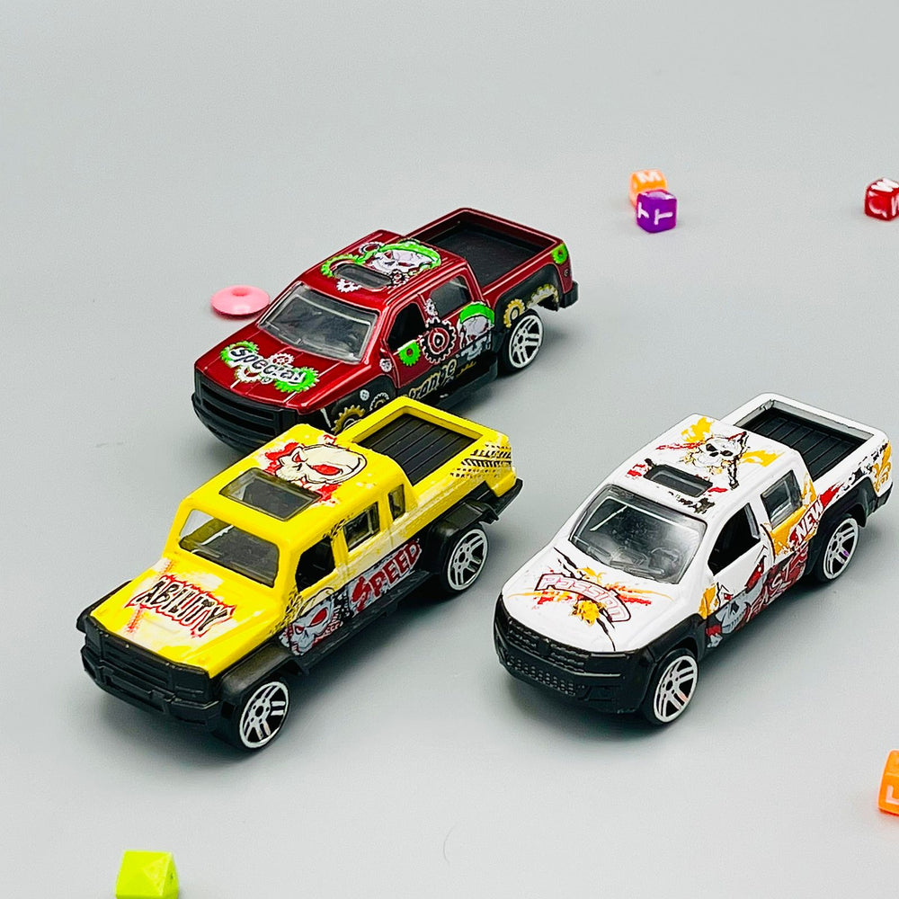 Die-Cast Metal Cars - 3Pcs