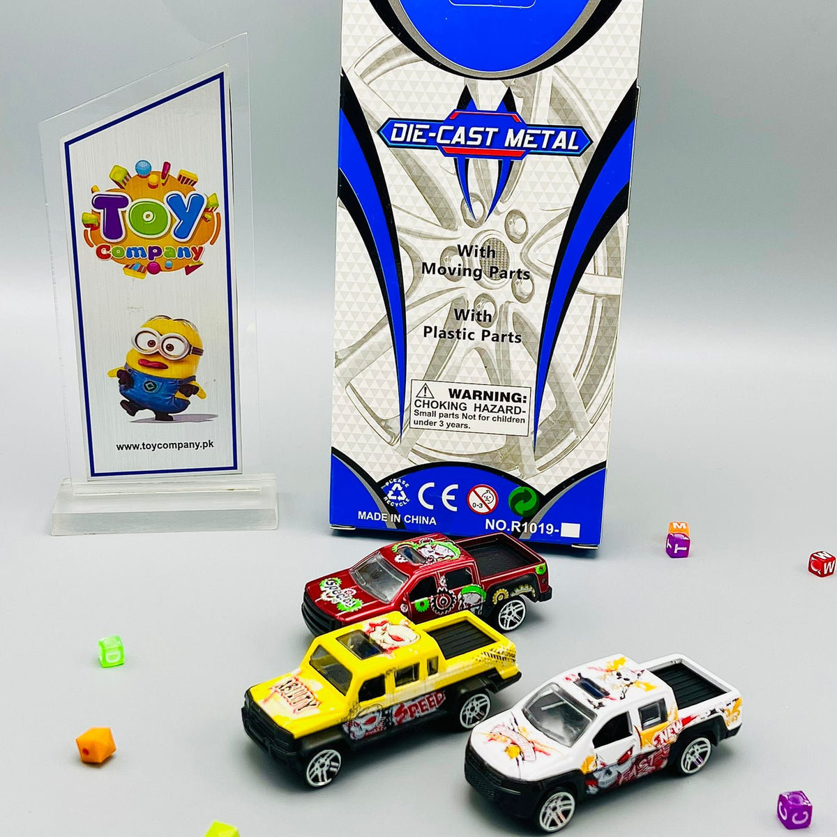 Die-Cast Metal Cars - 3Pcs