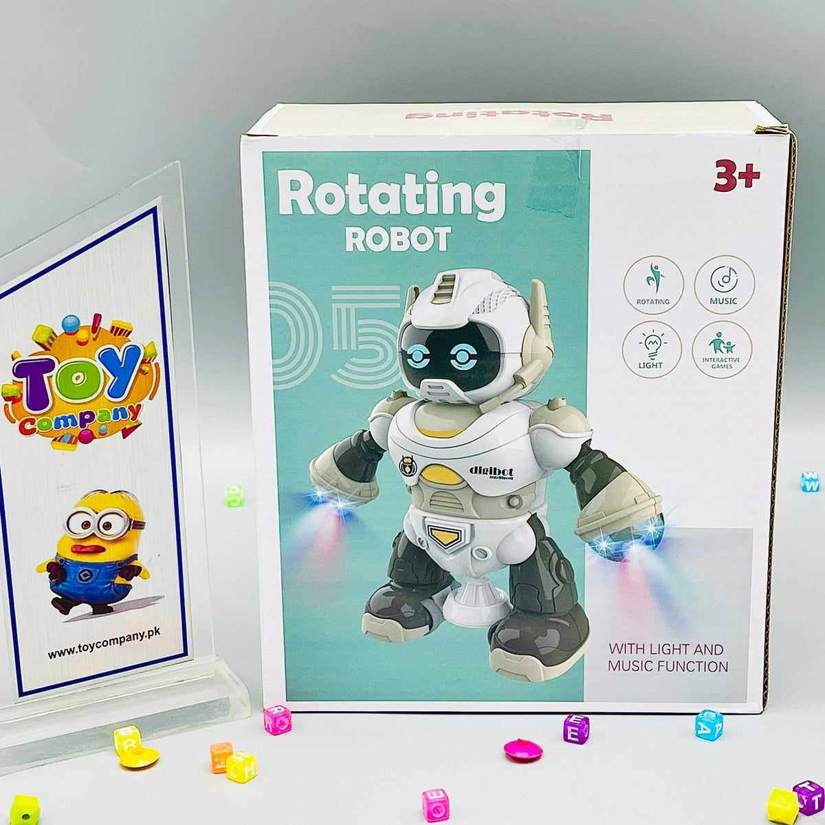 Rotating Robot with Light & Music