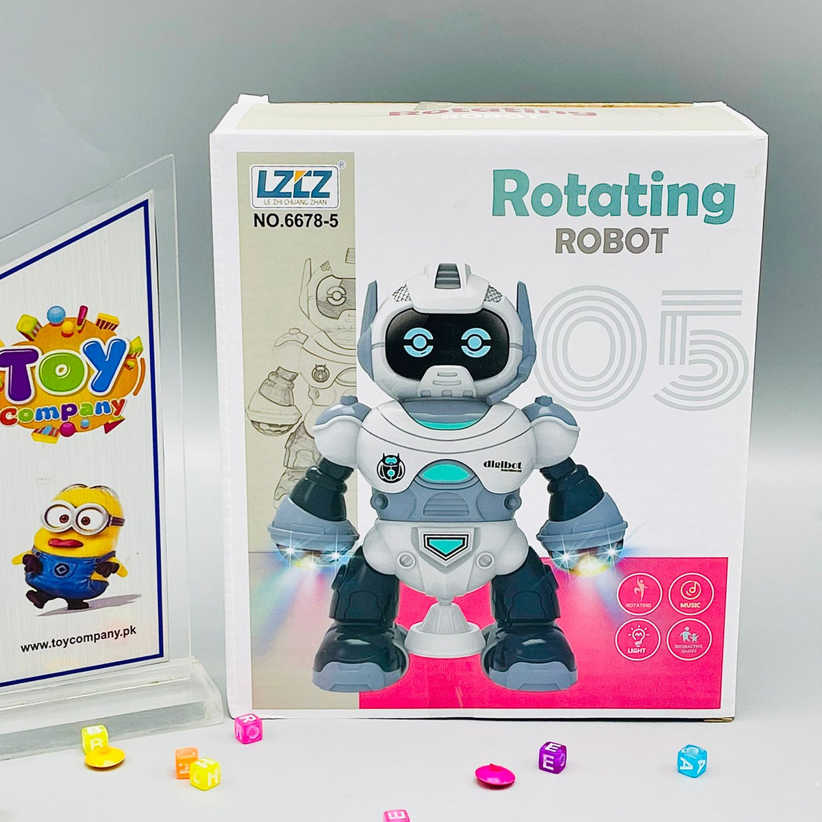 Rotating Robot with Light & Music