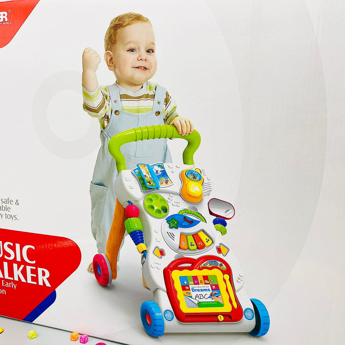 Huanger Baby Walker With Music & Light