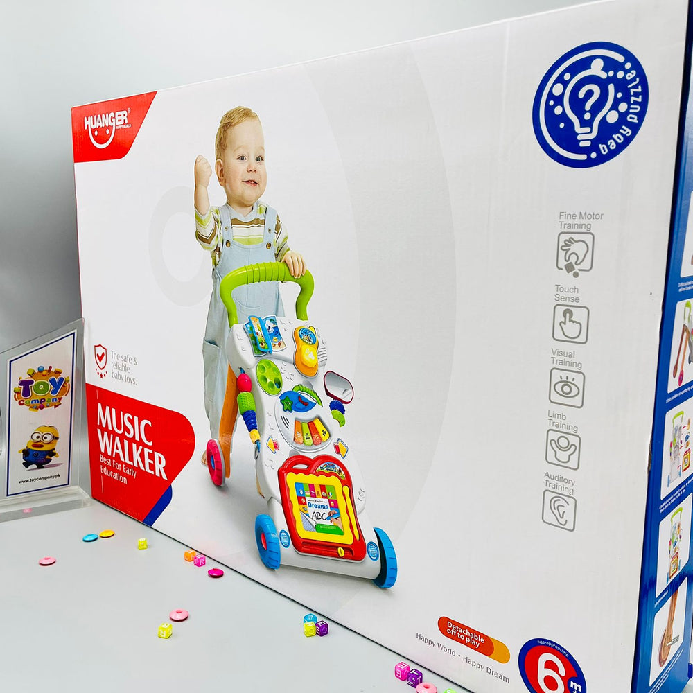 Huanger Baby Walker With Music & Light