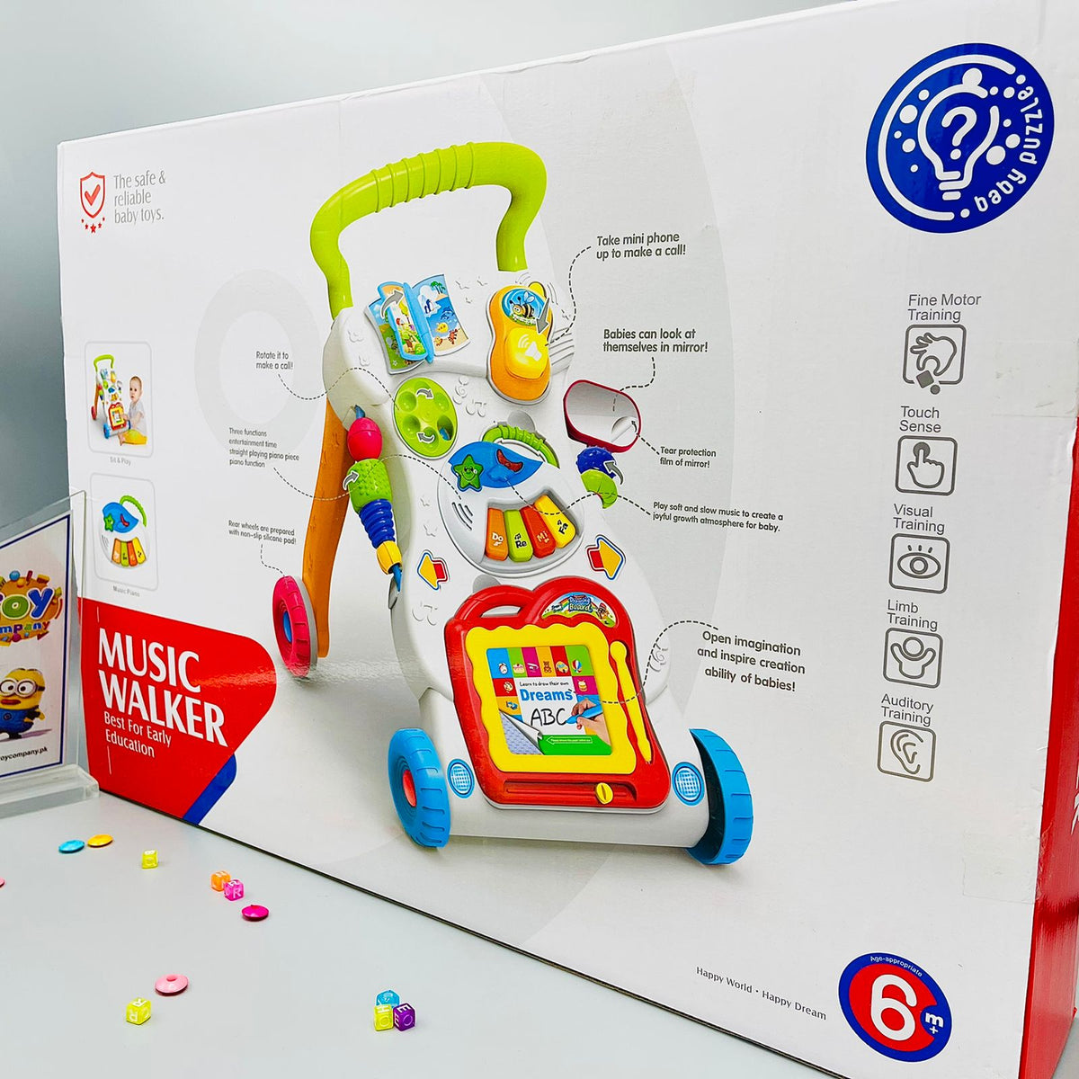 Huanger Baby Walker With Music & Light