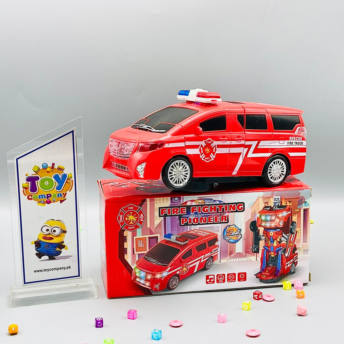 Transforming Robot Fire Fighting Truck Toy