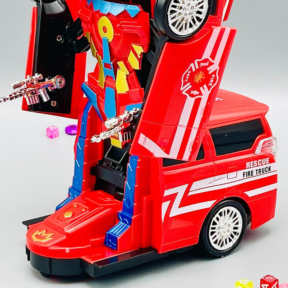 Transforming Robot Fire Fighting Truck Toy