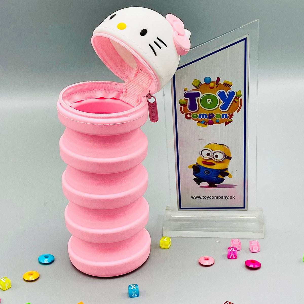 Silicone Pencil Case - Kawaii Cartoon Zipper Head