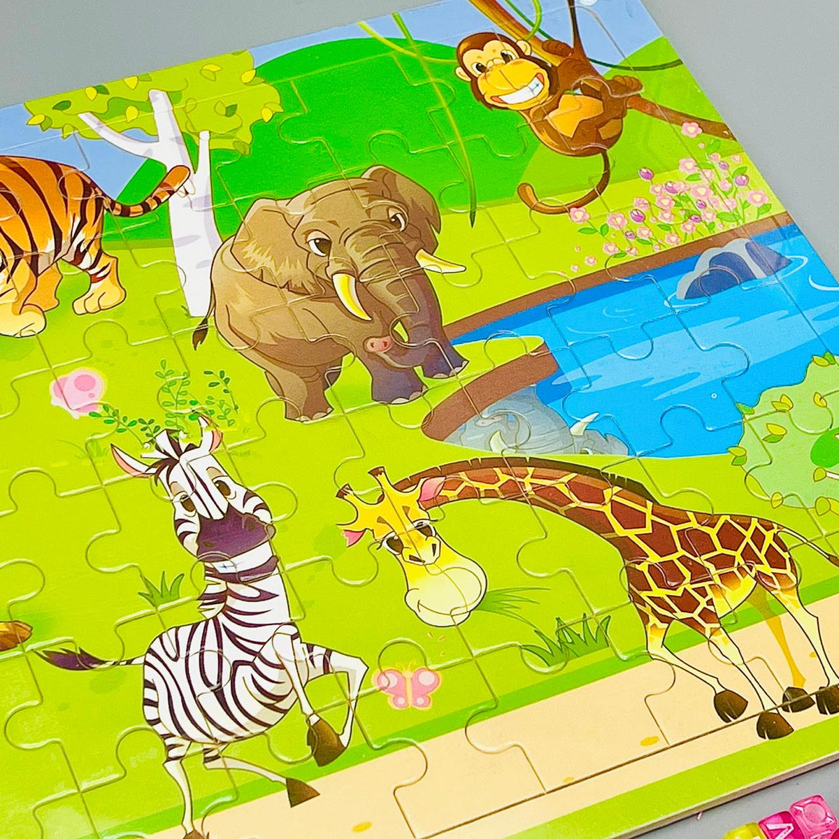 Wooden Peg Puzzles- Animal Theme