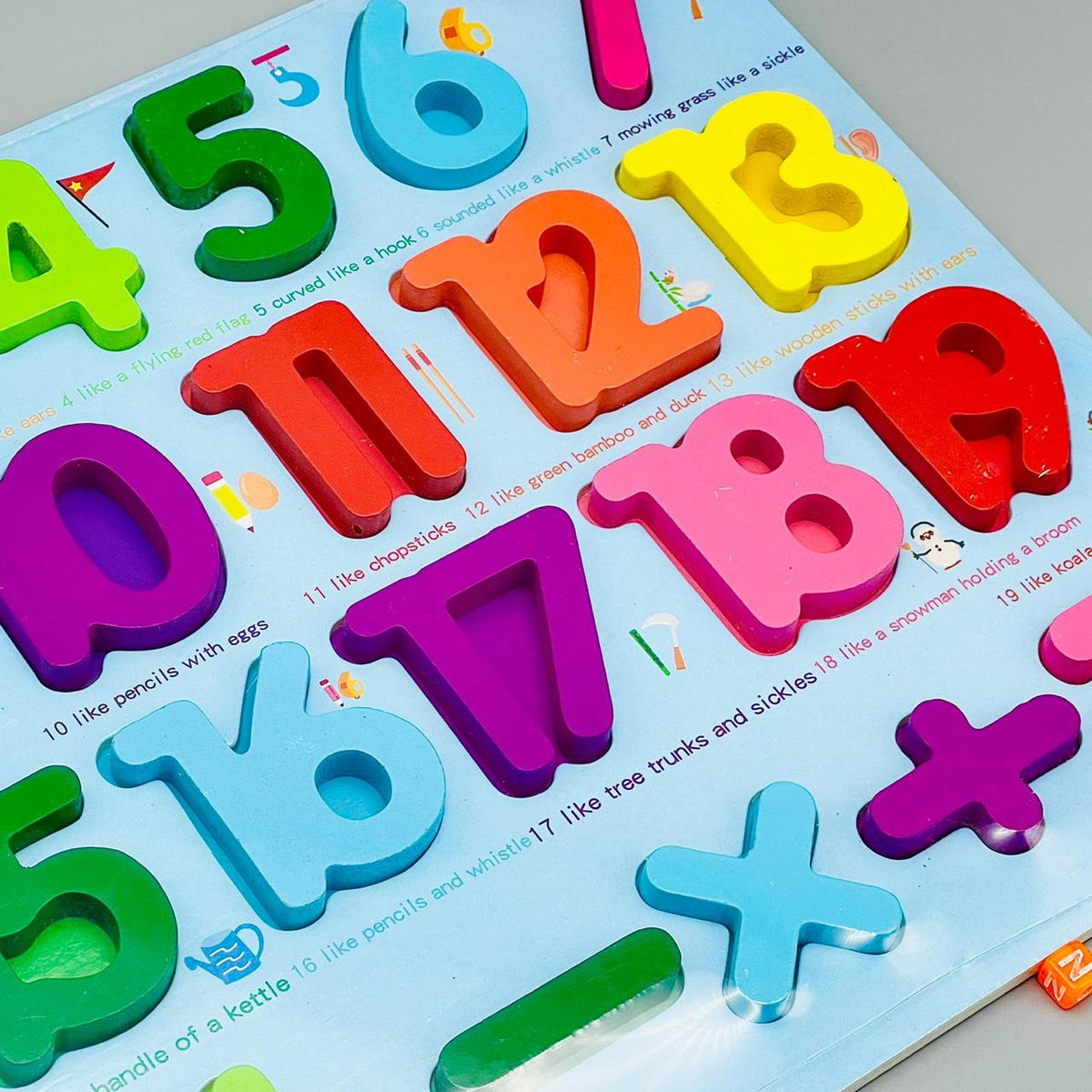 Learn Number Counting Puzzle- Wooden Numbers