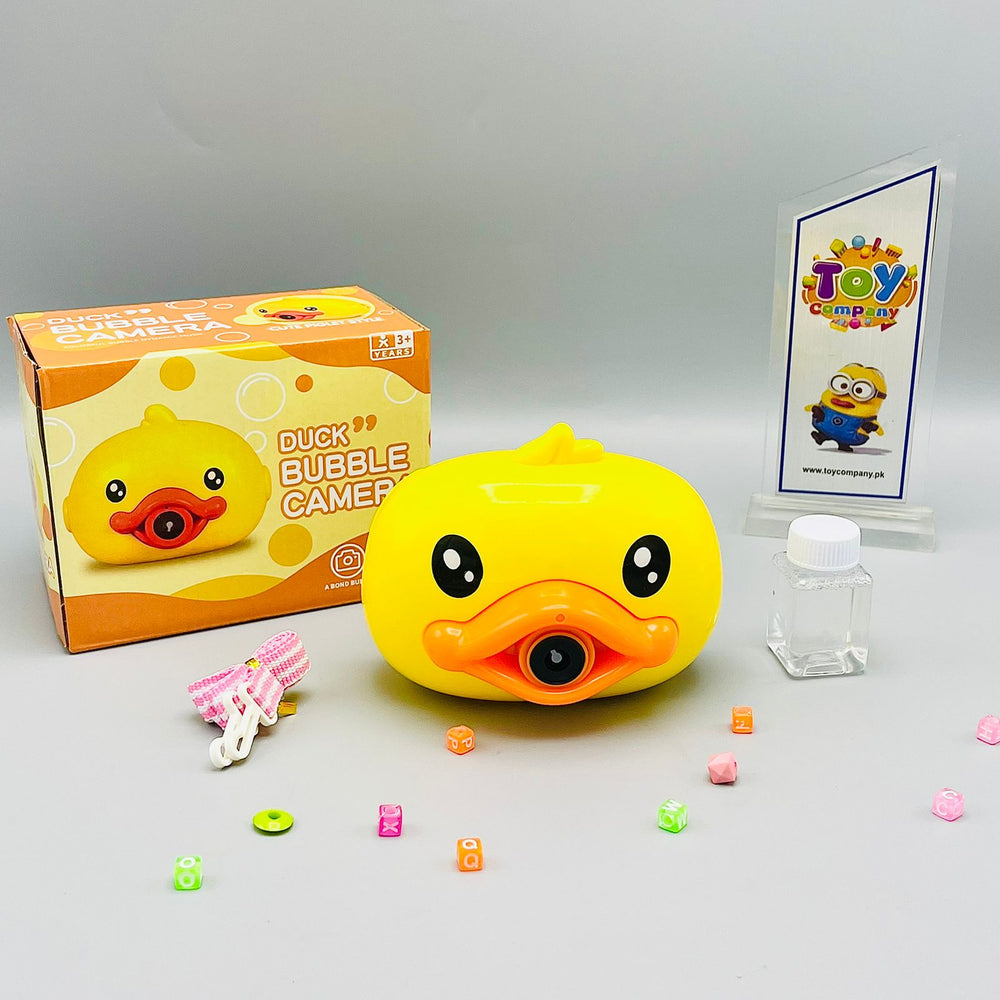 Duck Bubble Camera Toy with Music and Light