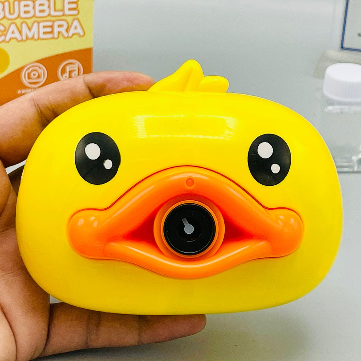 Duck Bubble Camera Toy with Music and Light