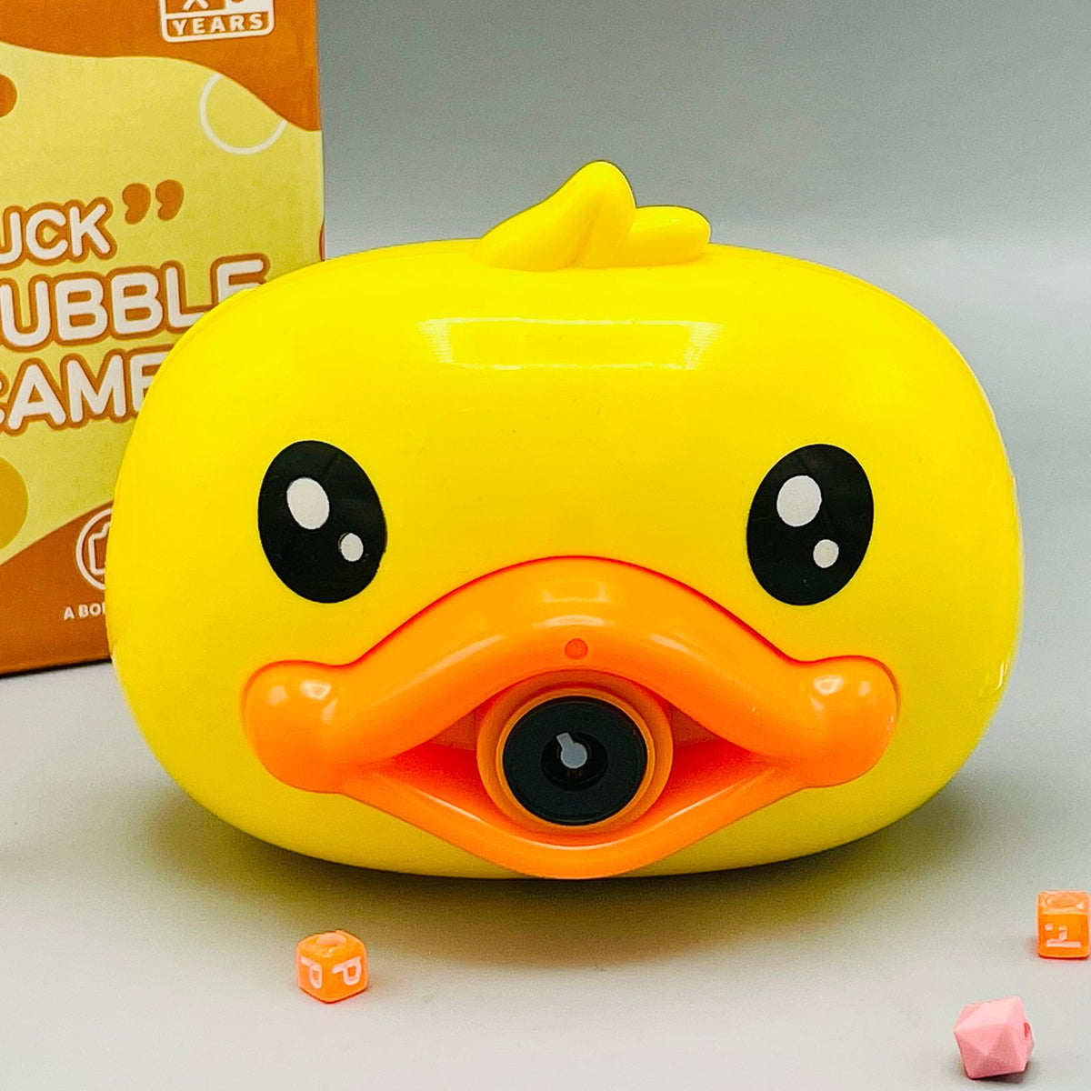 Duck Bubble Camera Toy with Music and Light