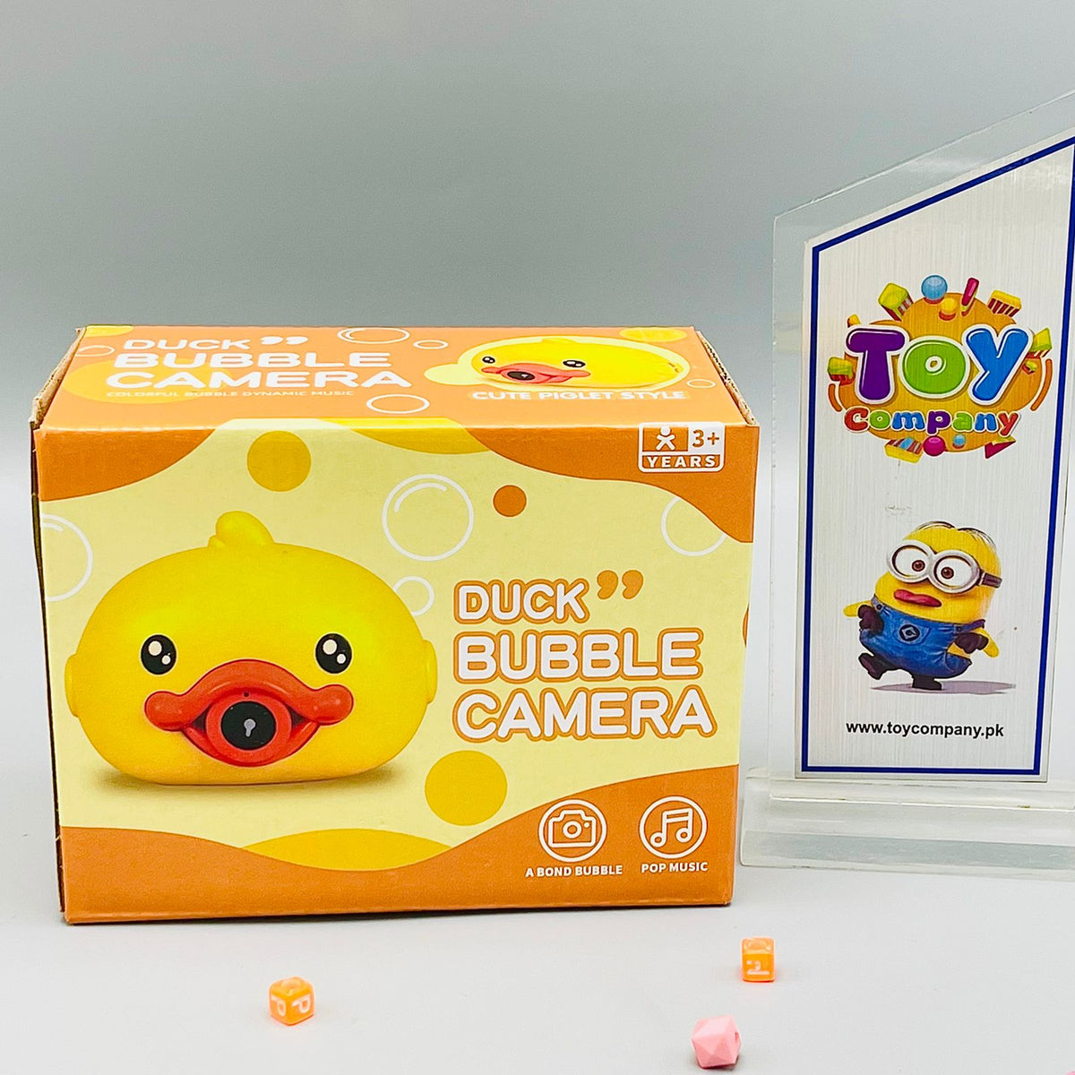 Duck Bubble Camera Toy with Music and Light