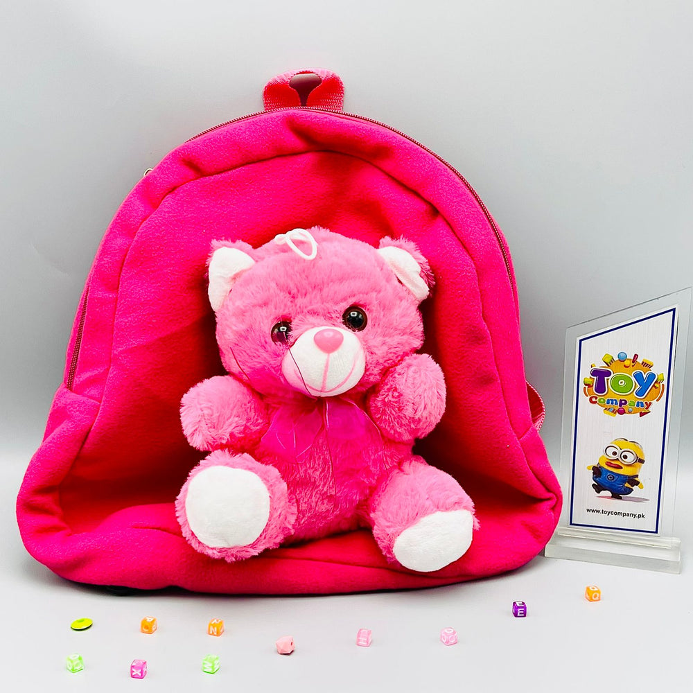 Plush Pink Teddy Cartoon Bag