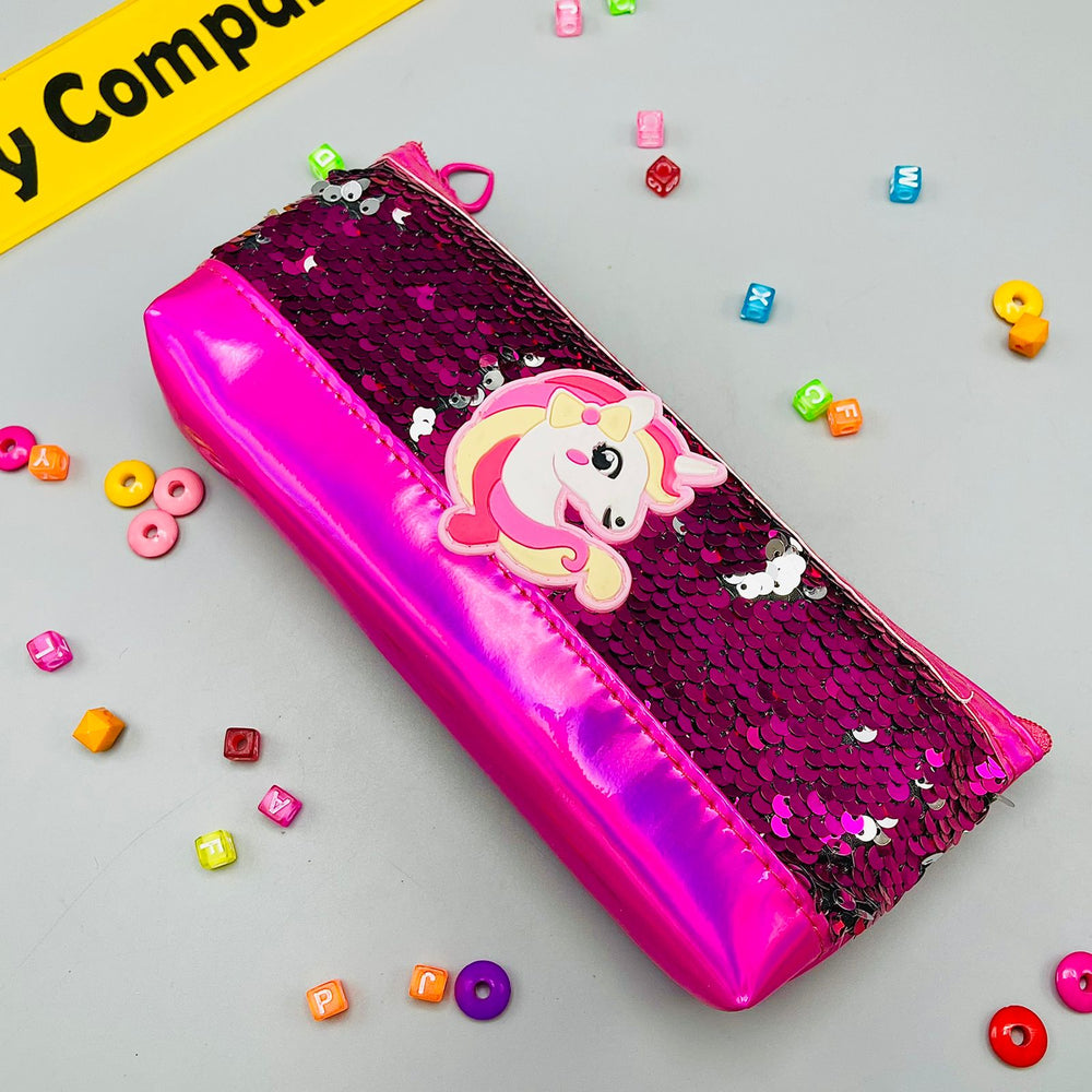 Unicorn Glittered Pencil Case