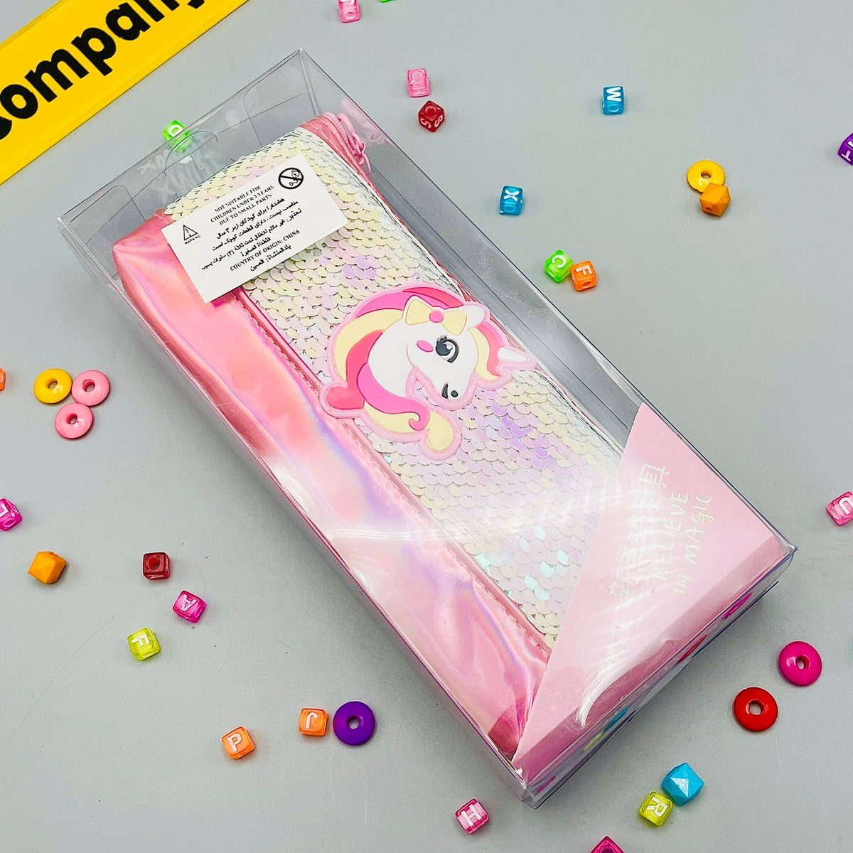 Unicorn Glittered Pencil Case
