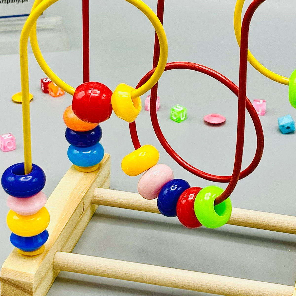 Wooden Toy with Bead Maze