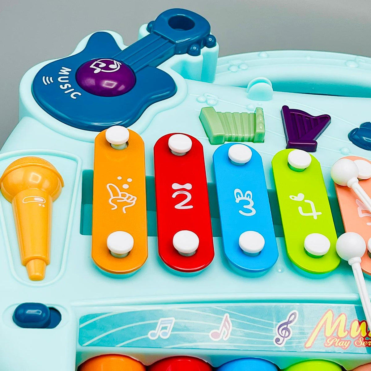 Keyboard Piano Xylophone with Music Instrumental Sounds