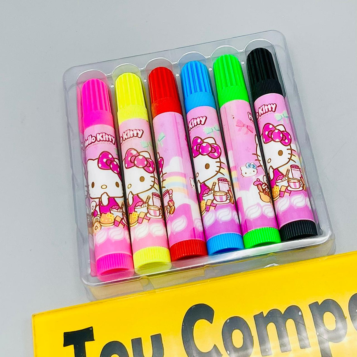 Cartoon Character Color Markers-6 Pcs