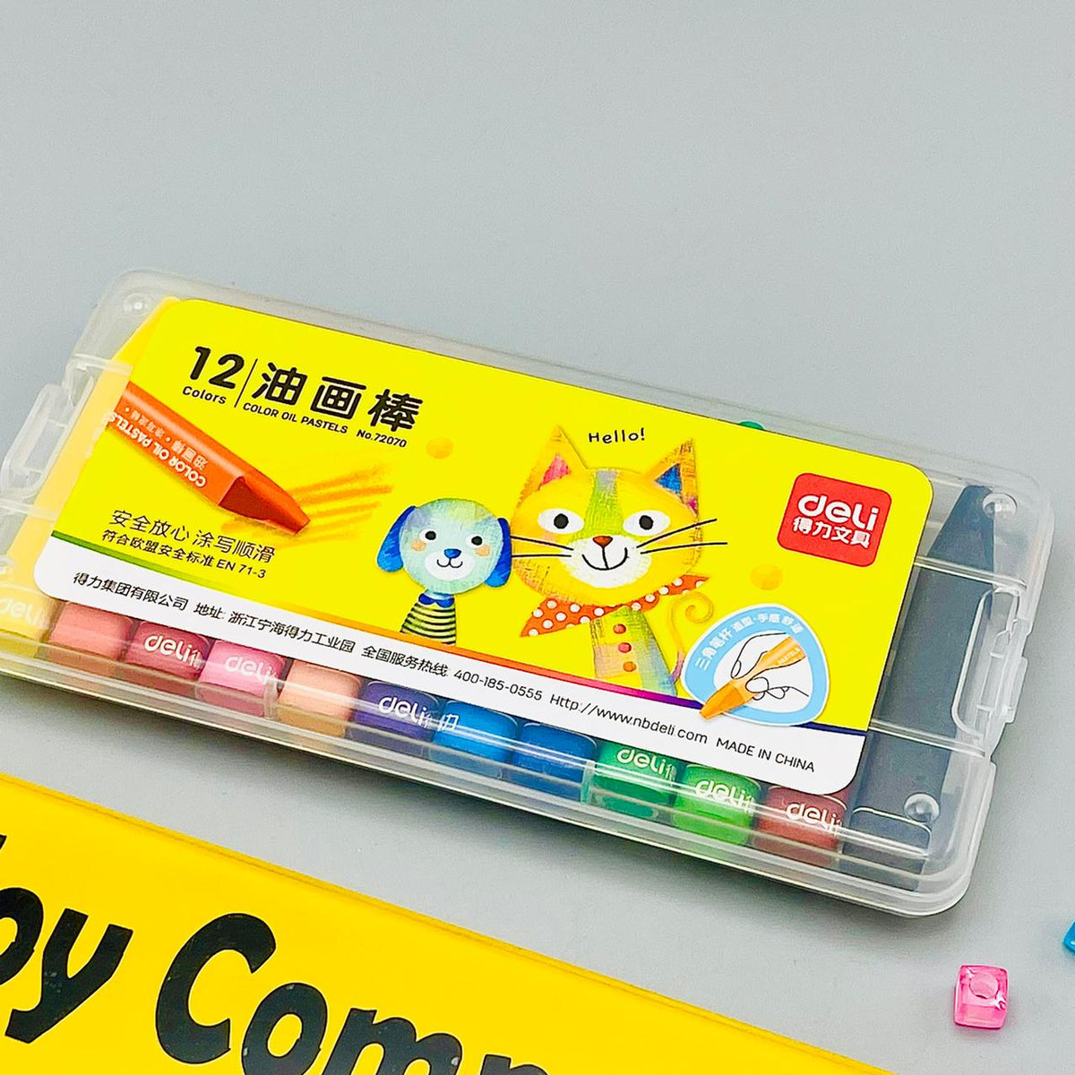 Color Oil Pastels-12 Pcs