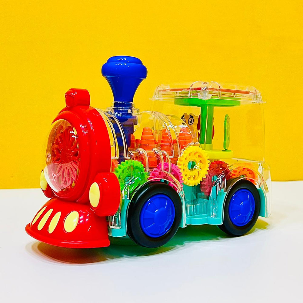Gear Train Engine Toy-Transparent Body