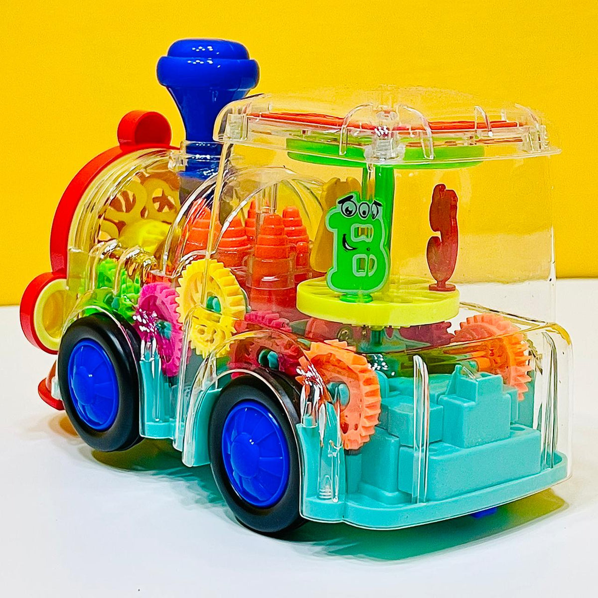 Gear Train Engine Toy-Transparent Body