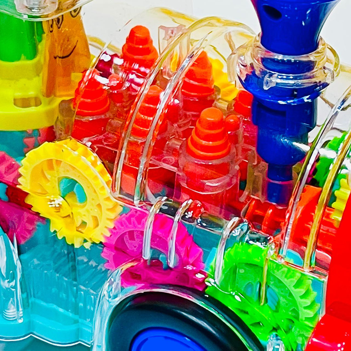 Gear Train Engine Toy-Transparent Body
