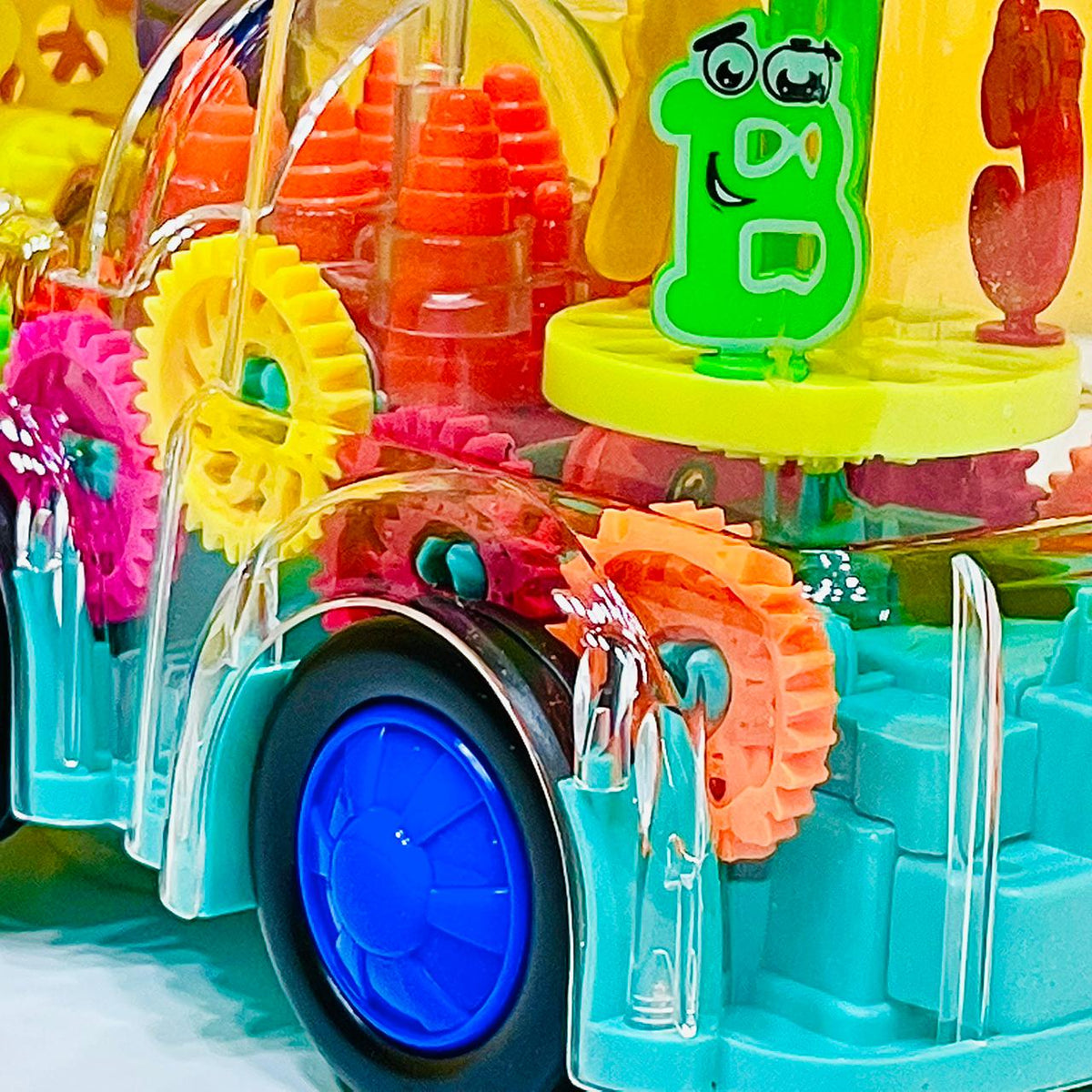 Gear Train Engine Toy-Transparent Body