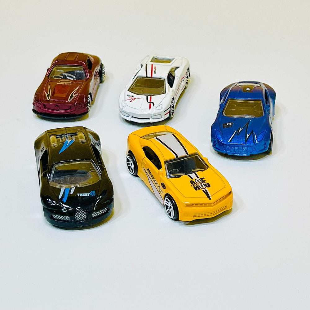 Hot Wheels Style Diecast Vehicles Set of 5