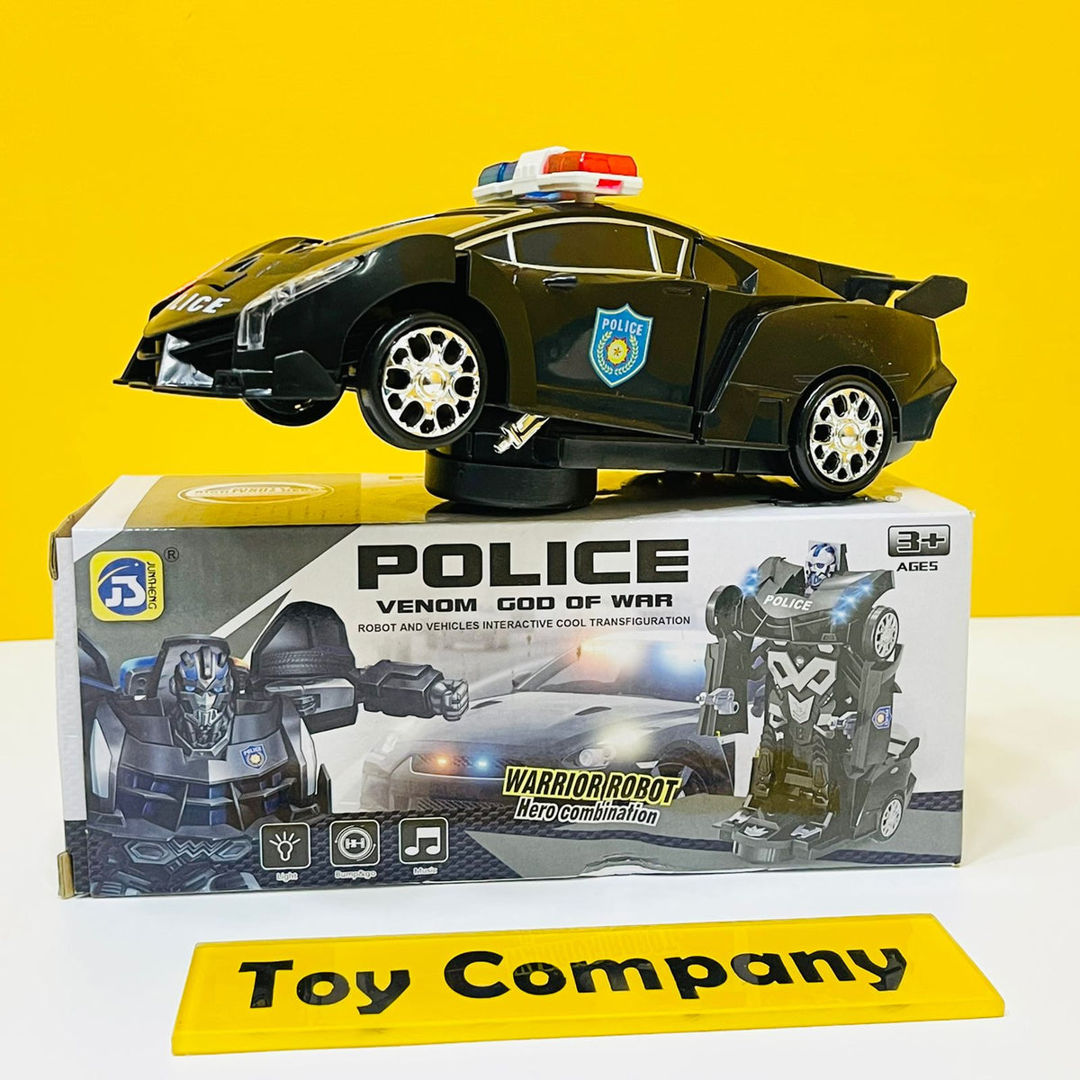 2 in 1 Robot Transformer Police Car