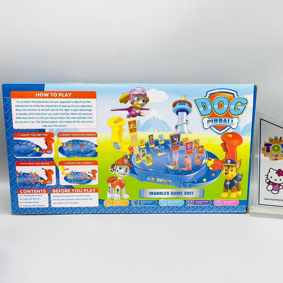 Paw Patrol Pin Ball Marble Game Suit