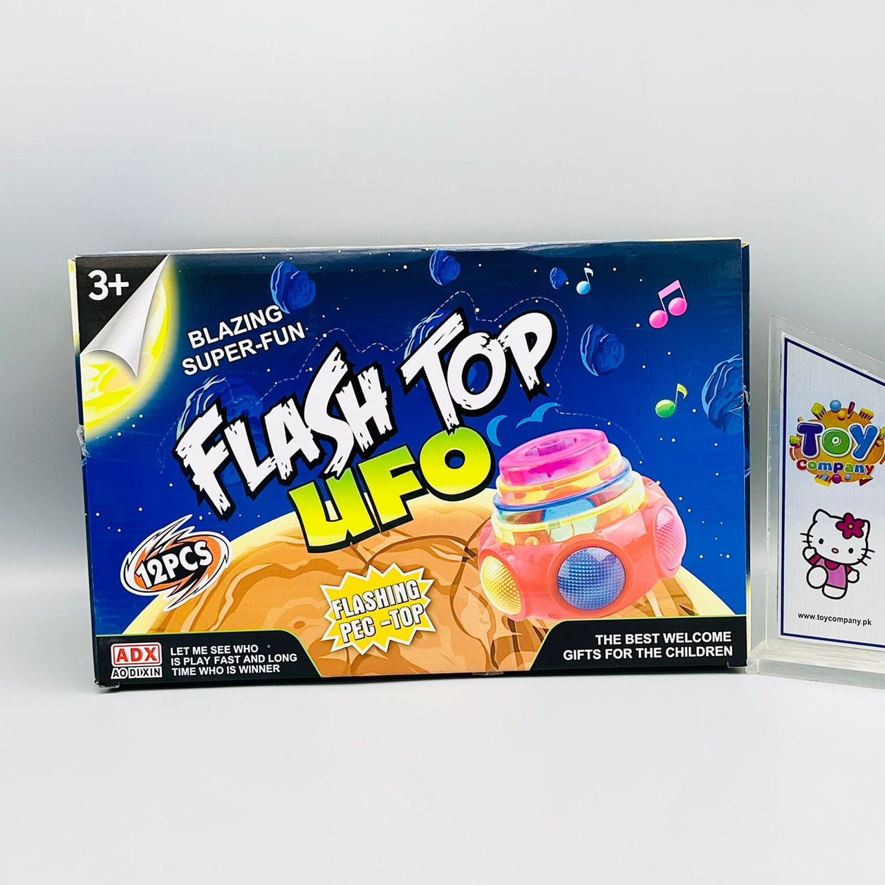 Colorful UFO Spinning Top with Flash Light & Music