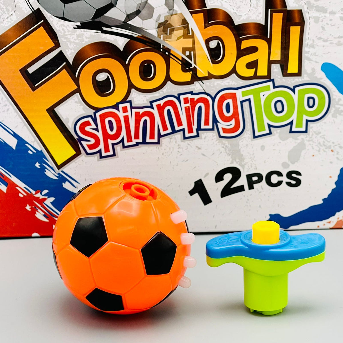 Colorful Football Spinning Top with Flash Light & Music