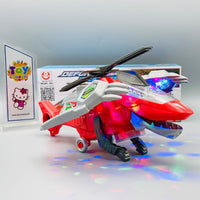 Deformed Dinosaur Helicopter With Light & Music