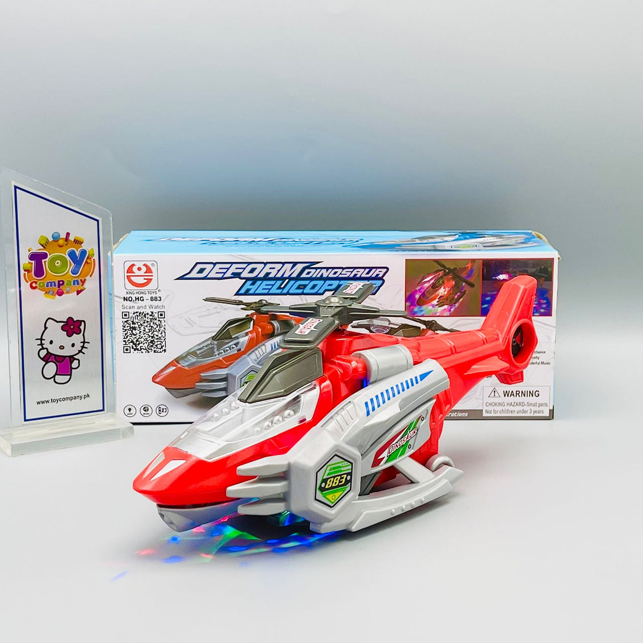 Deformed Dinosaur Helicopter With Light & Music