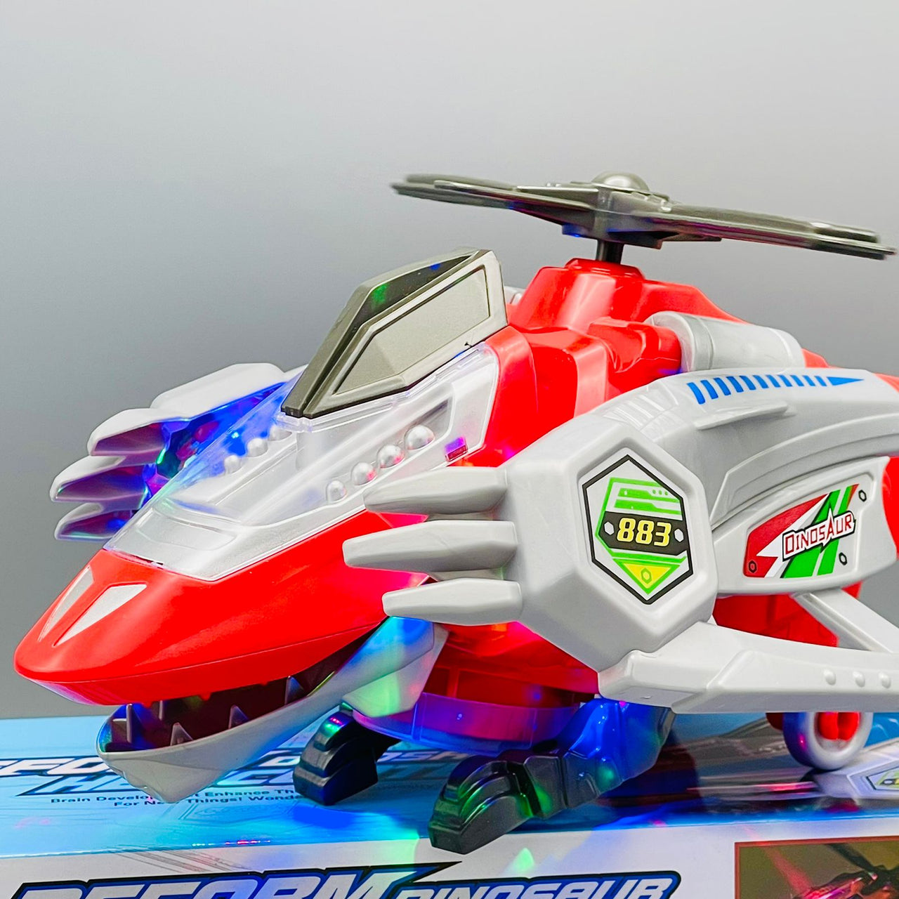 Deformed Dinosaur Helicopter With Light & Music