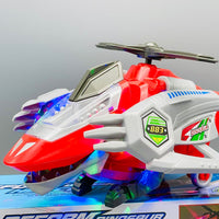 Deformed Dinosaur Helicopter With Light & Music