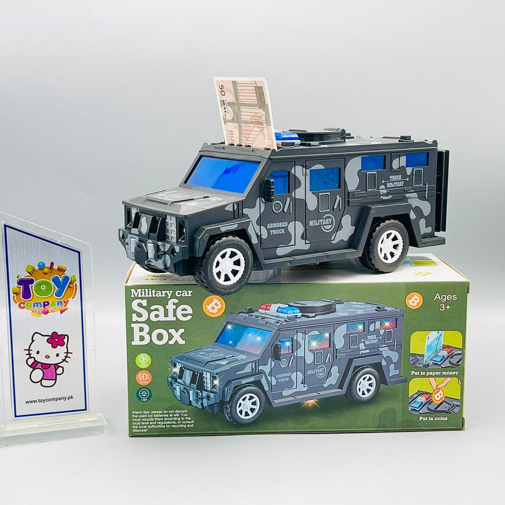 Military Car Safe Box Piggy Bank