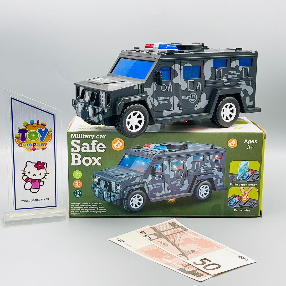 Military Car Safe Box Piggy Bank