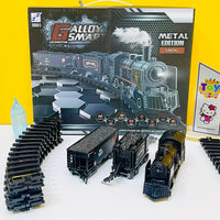 Thumbnail for Diecast Metal Steam Train Track Set