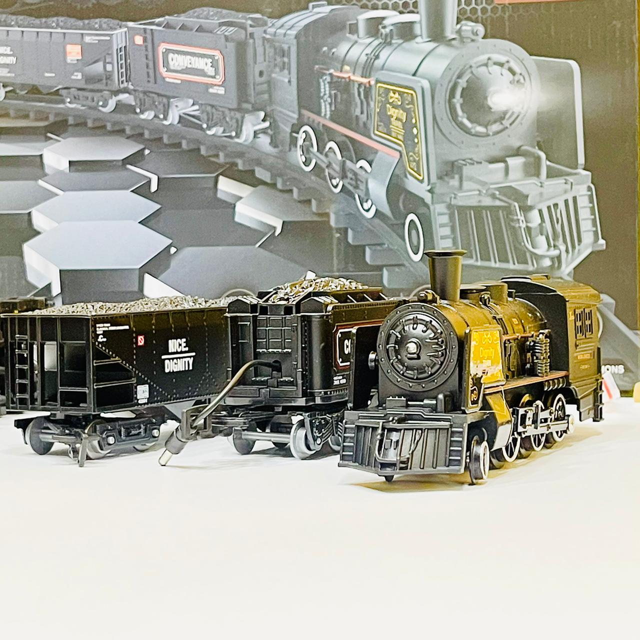 Diecast Metal Steam Train Track Set