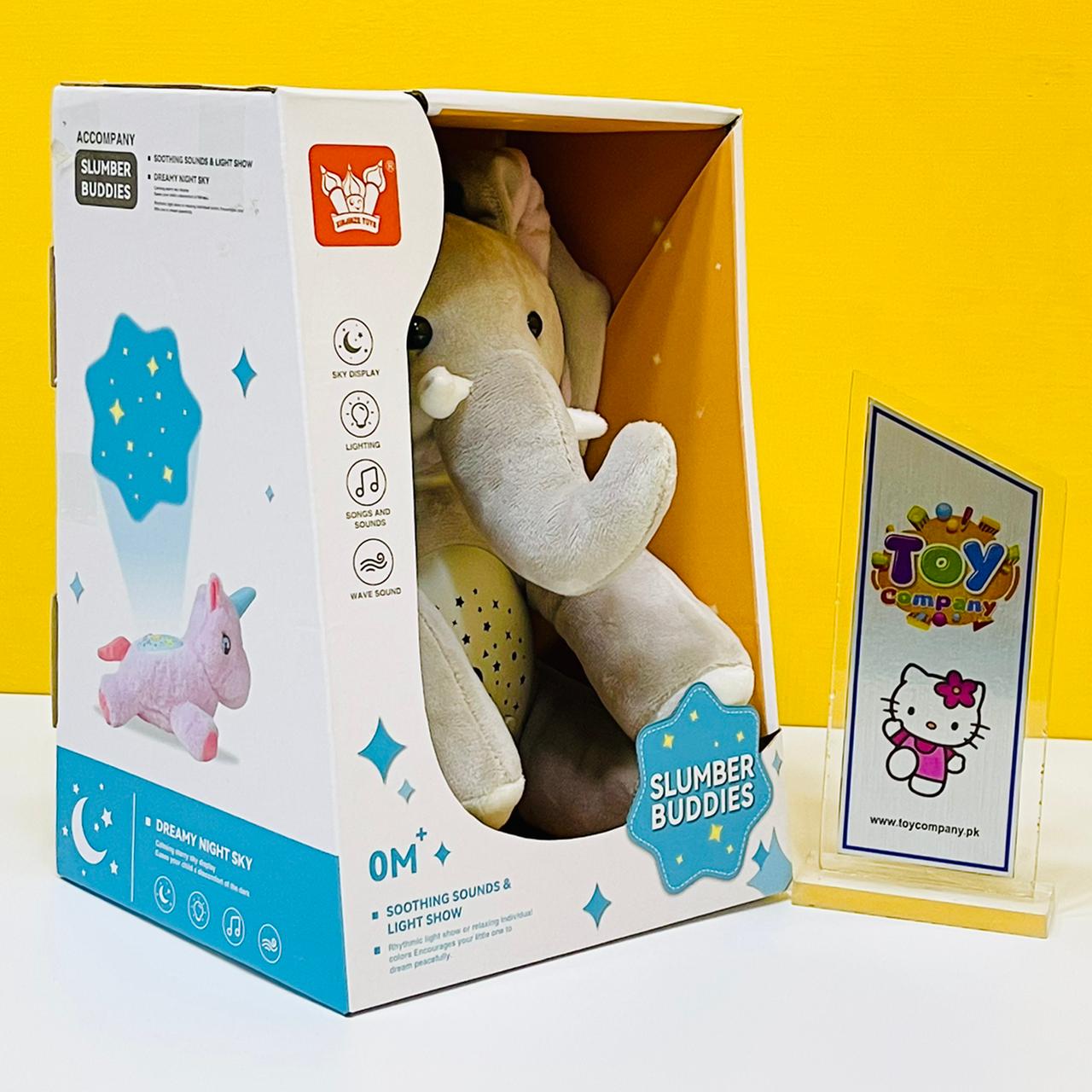 Slumber Buddies Stuff Elephant with Projector Light & Music