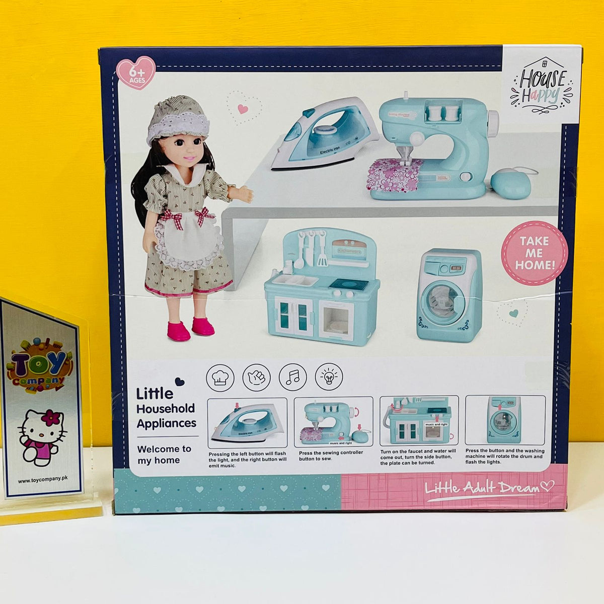 Little House Hold Sewing Machine and Doll
