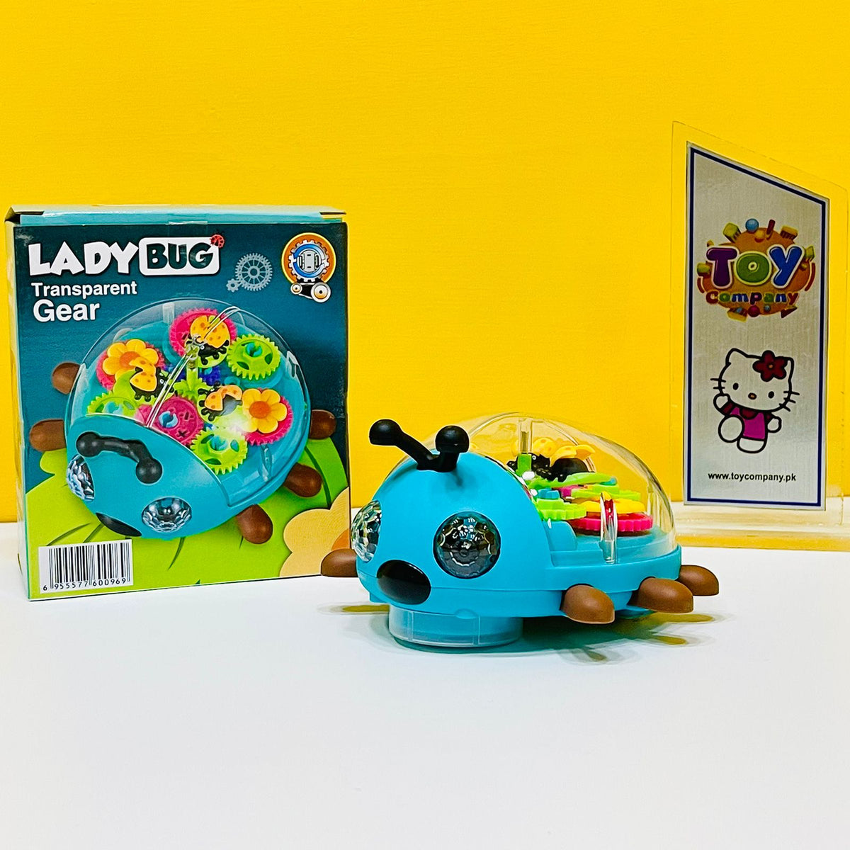 Gear Ladybug Transparent Toy