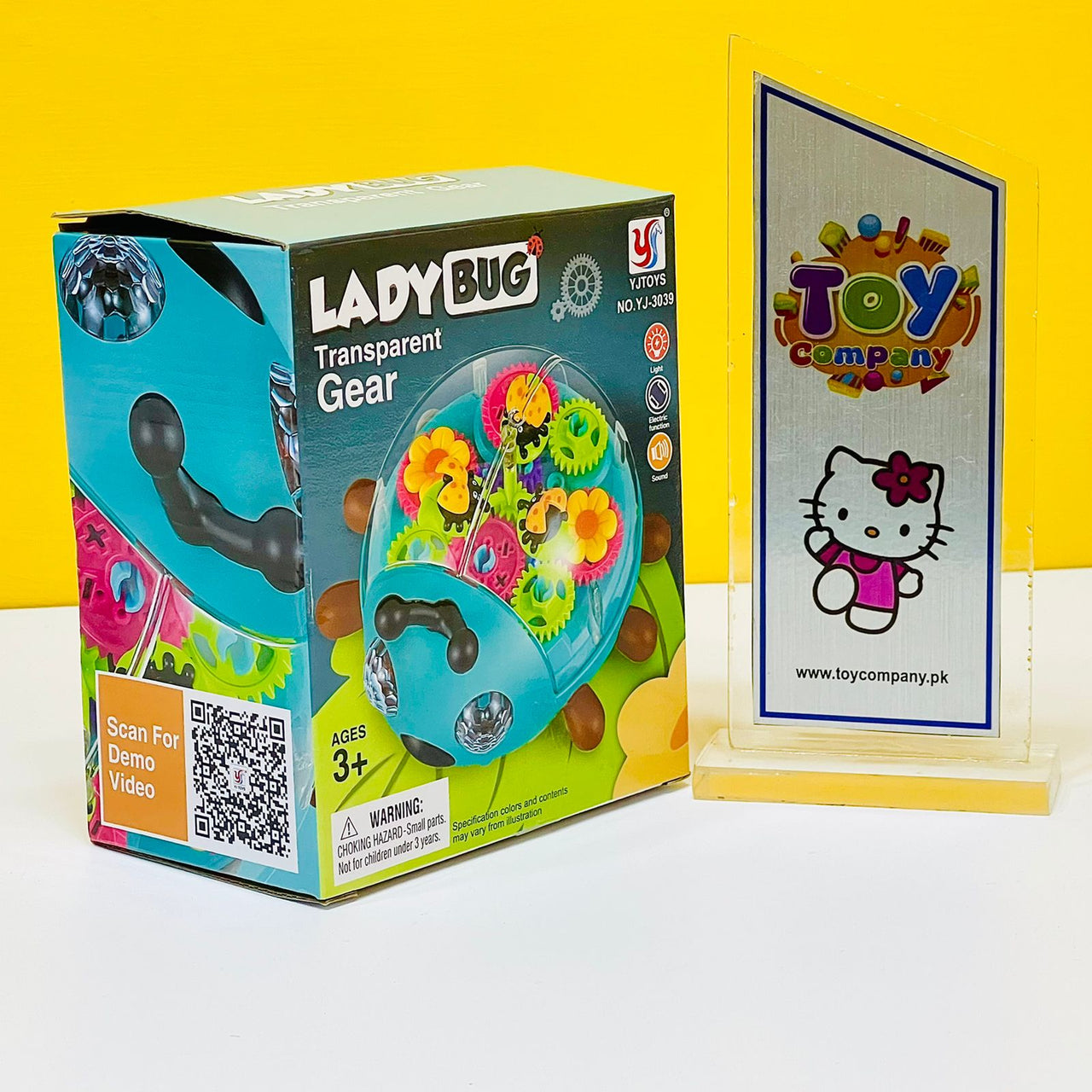 Gear Ladybug Transparent Toy