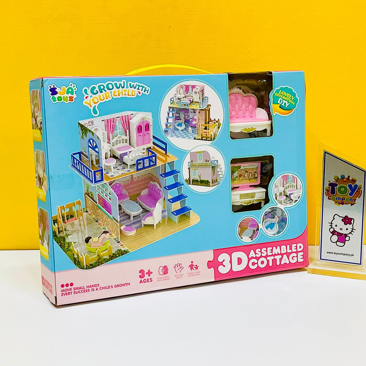 3D Assembled Cottage Doll House