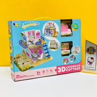 3D Assembled Cottage Doll House